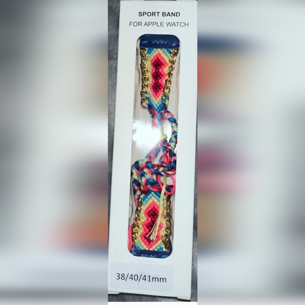 Friendship Bracelet Apple Watch® Watchband-38/40/41mm-NIB - Picture 2 of 4